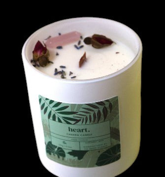Heart Chakra Luxe Natural Coconut Wax Scented Candle - AetherLux.Shop