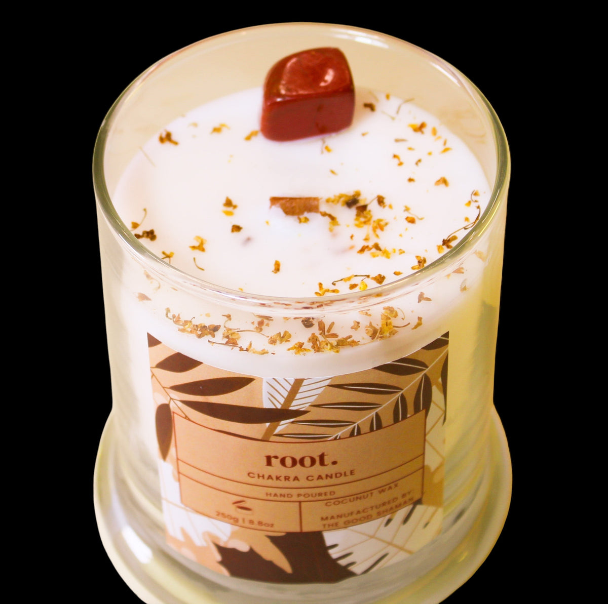 Root Chakra Luxe Natural Coconut Wax Scented Candle - AetherLux.Shop