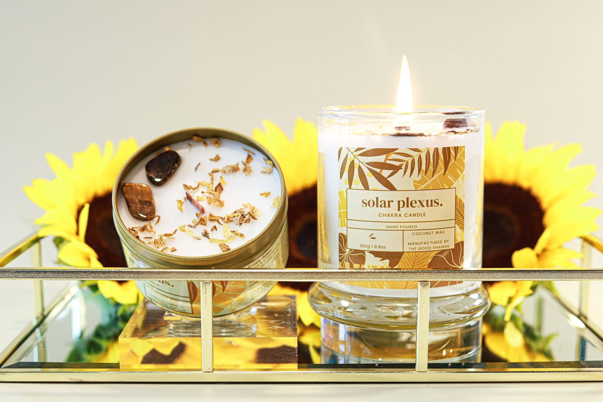 Solar Plexus Luxe Natural Coconut Wax Scented Candle by The Good Shaman