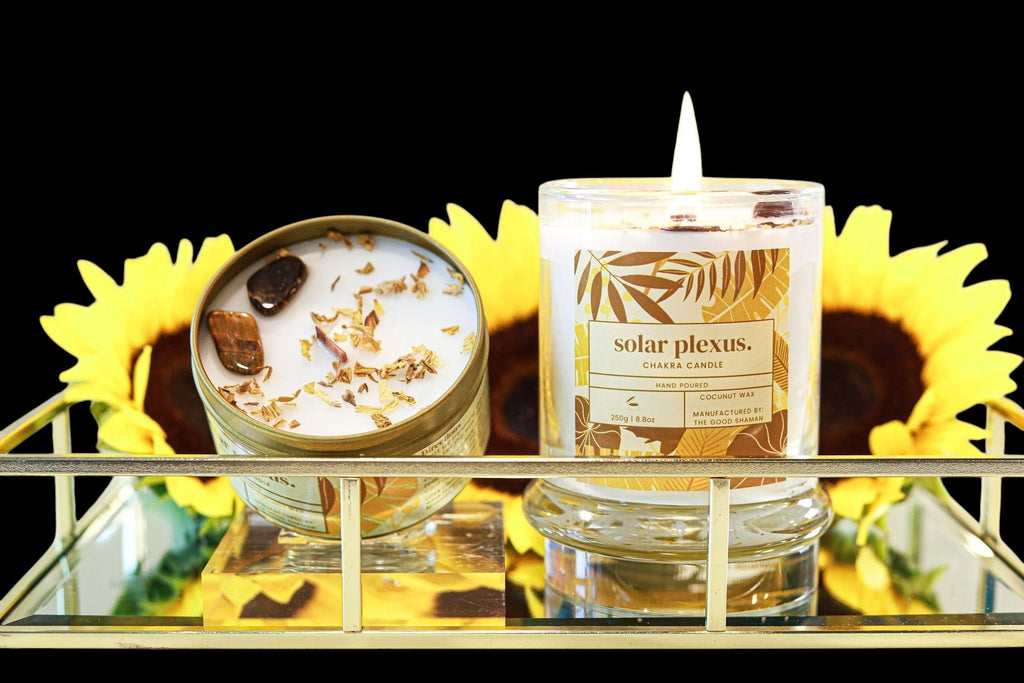 Solar Plexus Luxe Natural Coconut Wax Scented Candle by The Good Shaman