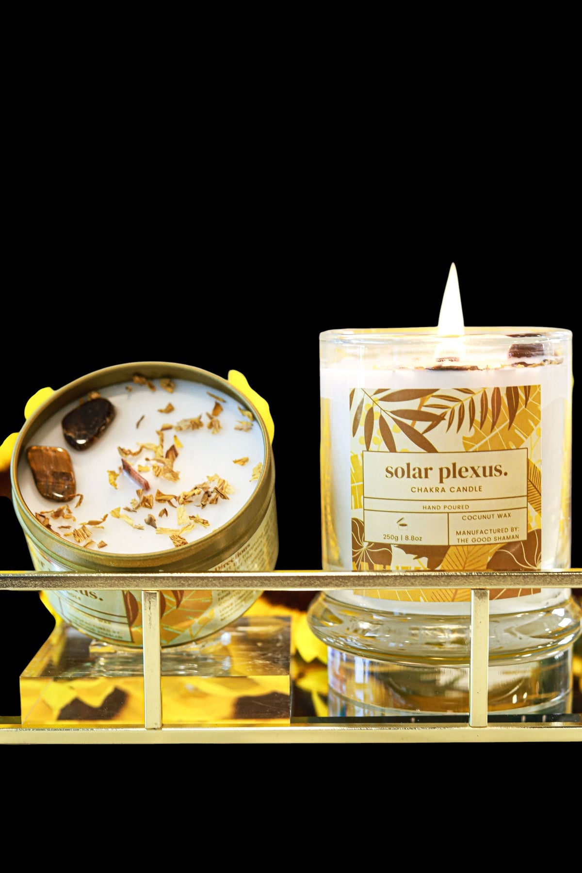 Solar Plexus Luxe Natural Coconut Wax Scented Candle - AetherLux.Shop