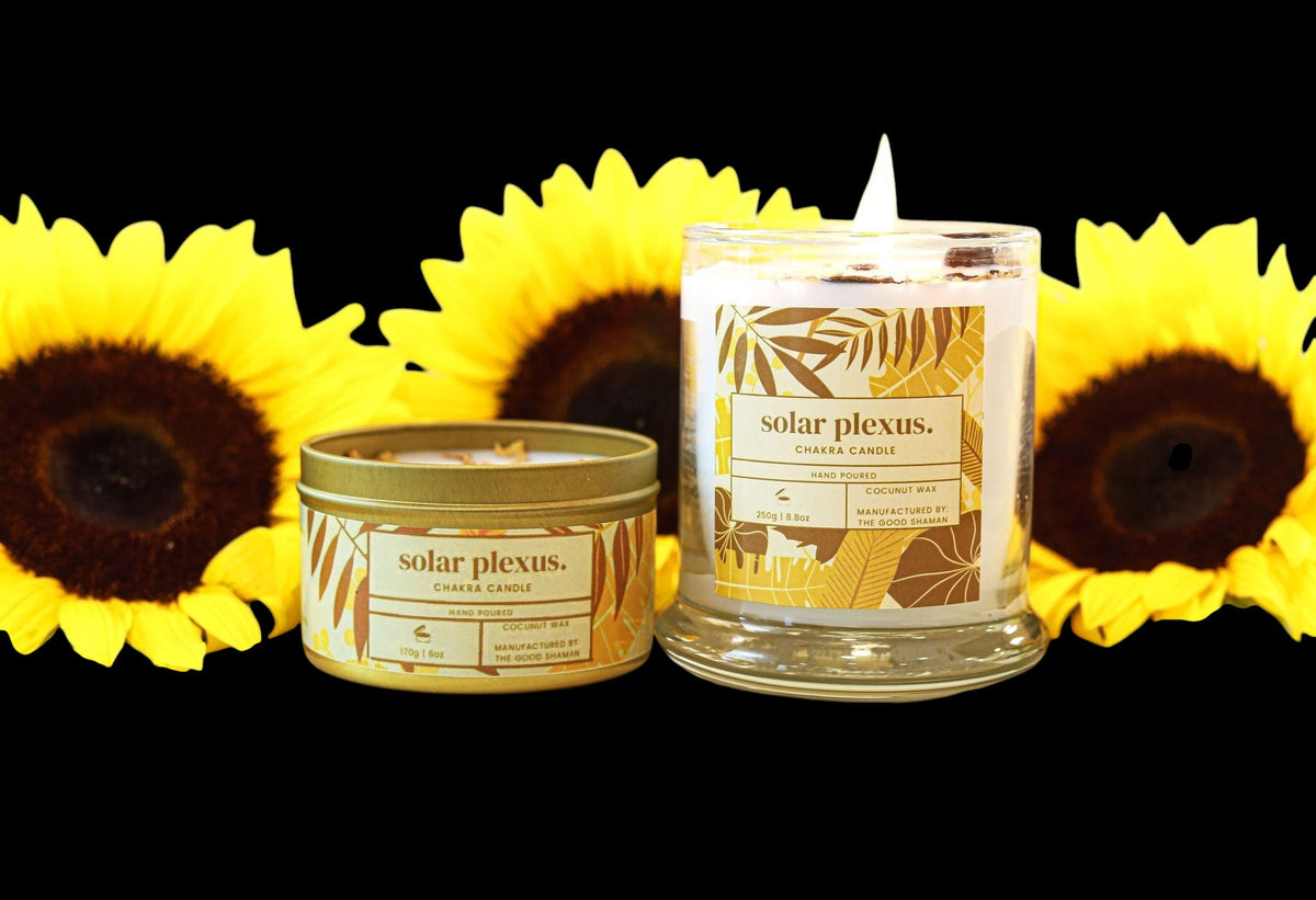 Solar Plexus Luxe Natural Coconut Wax Scented Candle - AetherLux.Shop