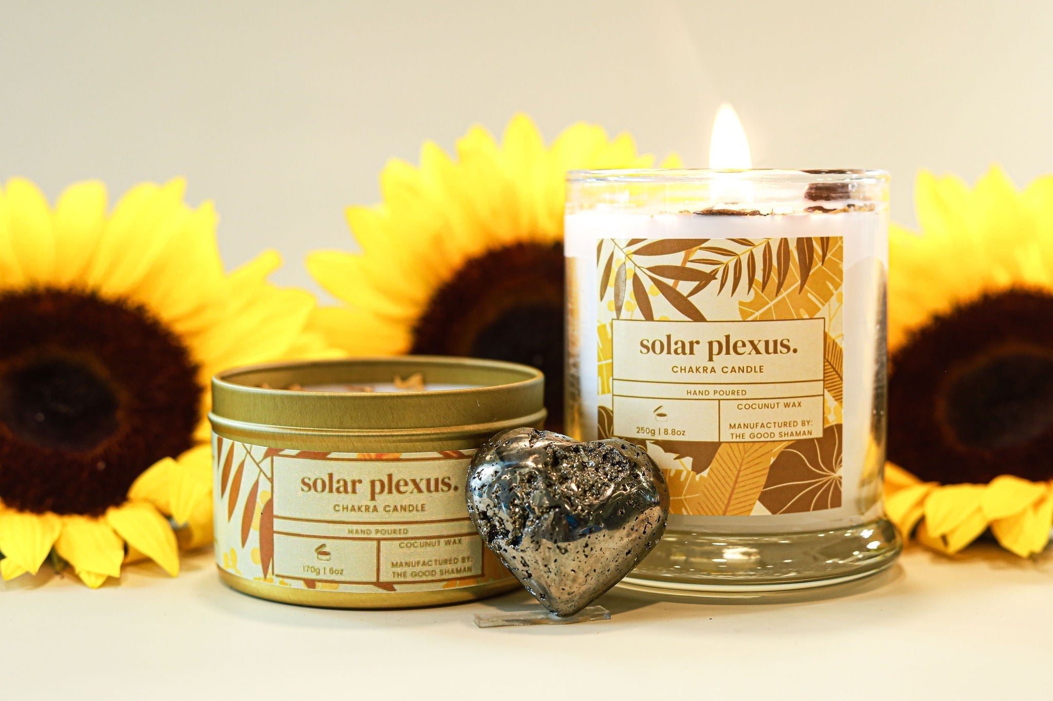 Solar Plexus Luxe Natural Coconut Wax Scented Candle by The Good Shaman