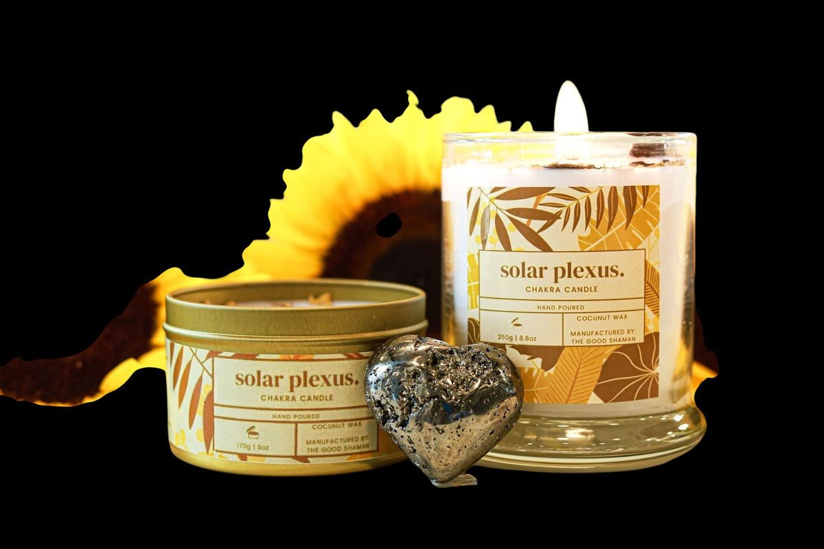 Solar Plexus Luxe Natural Coconut Wax Scented Candle - AetherLux.Shop