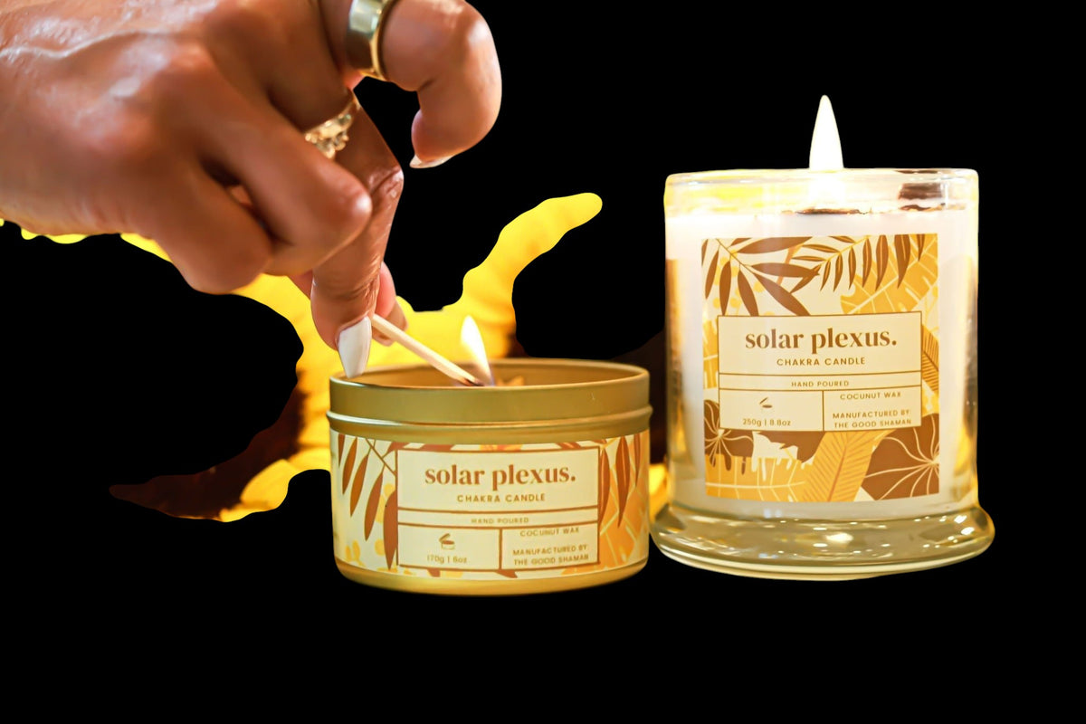 Solar Plexus Luxe Natural Coconut Wax Scented Candle - AetherLux.Shop