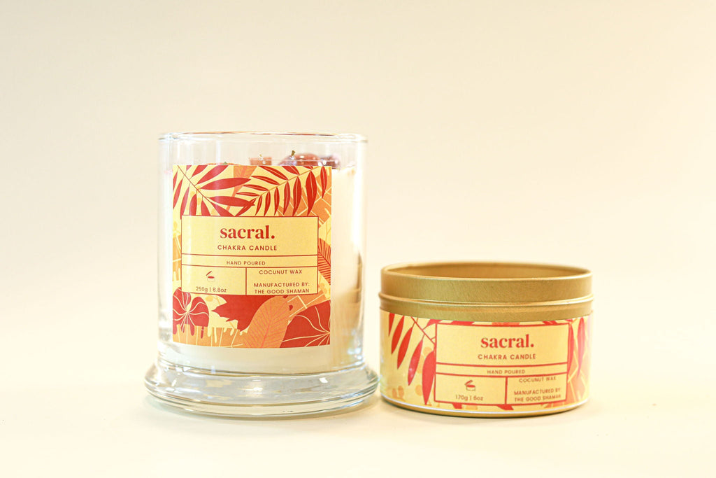 Sacral Chakra Luxe Natural Coconut Wax Scented Candle by The Good Shaman