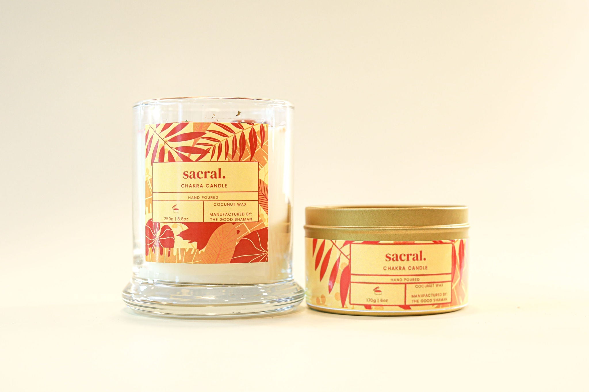 Sacral Chakra Luxe Natural Coconut Wax Scented Candle by The Good Shaman