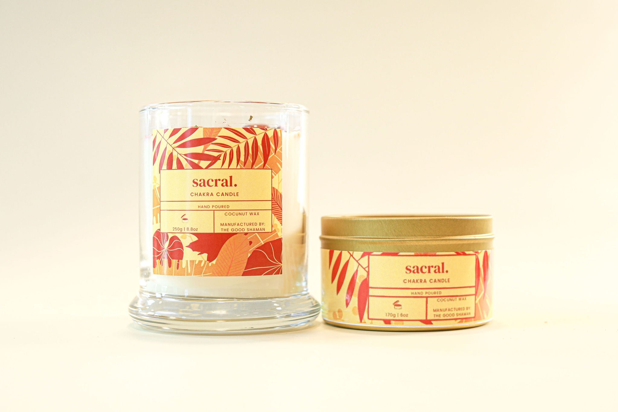 Sacral Chakra Luxe Natural Coconut Wax Scented Candle by The Good Shaman