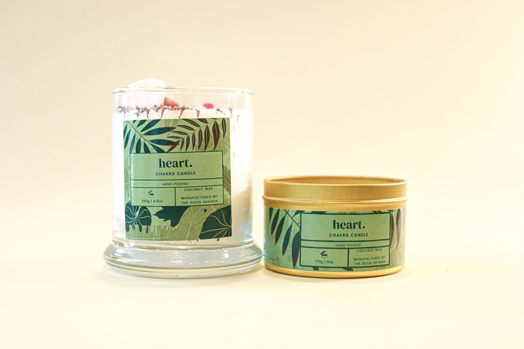 Heart Chakra Luxe Natural Coconut Wax Scented Candle by The Good Shaman