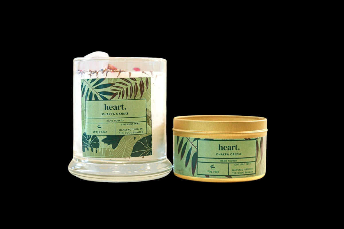 Heart Chakra Luxe Natural Coconut Wax Scented Candle - AetherLux.Shop