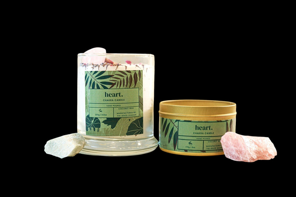 Heart Chakra Luxe Natural Coconut Wax Scented Candle by The Good Shaman