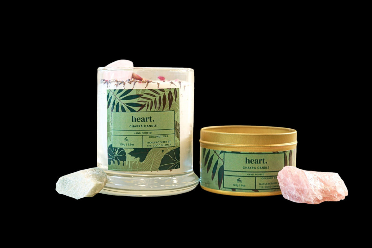 Heart Chakra Luxe Natural Coconut Wax Scented Candle - AetherLux.Shop