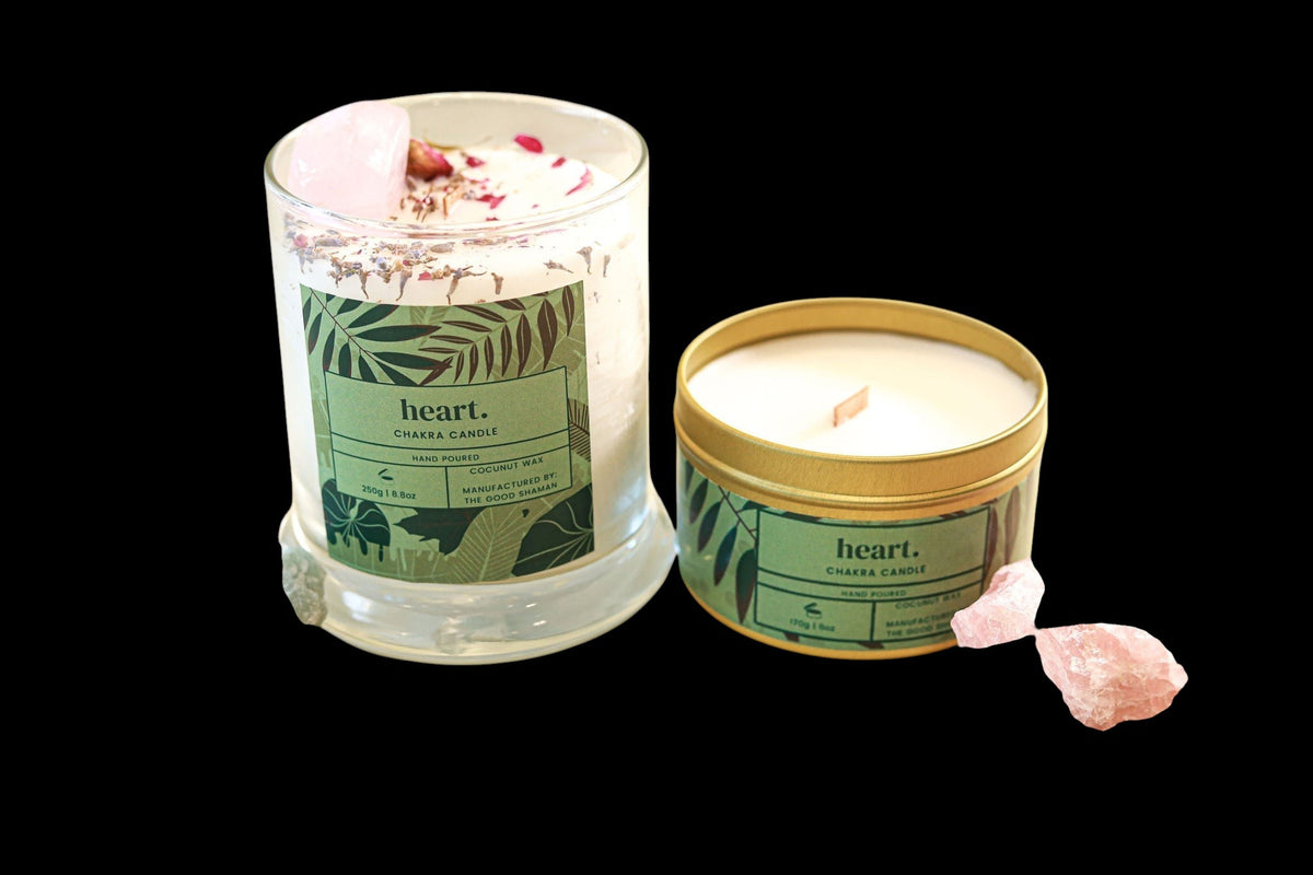 Heart Chakra Luxe Natural Coconut Wax Scented Candle - AetherLux.Shop