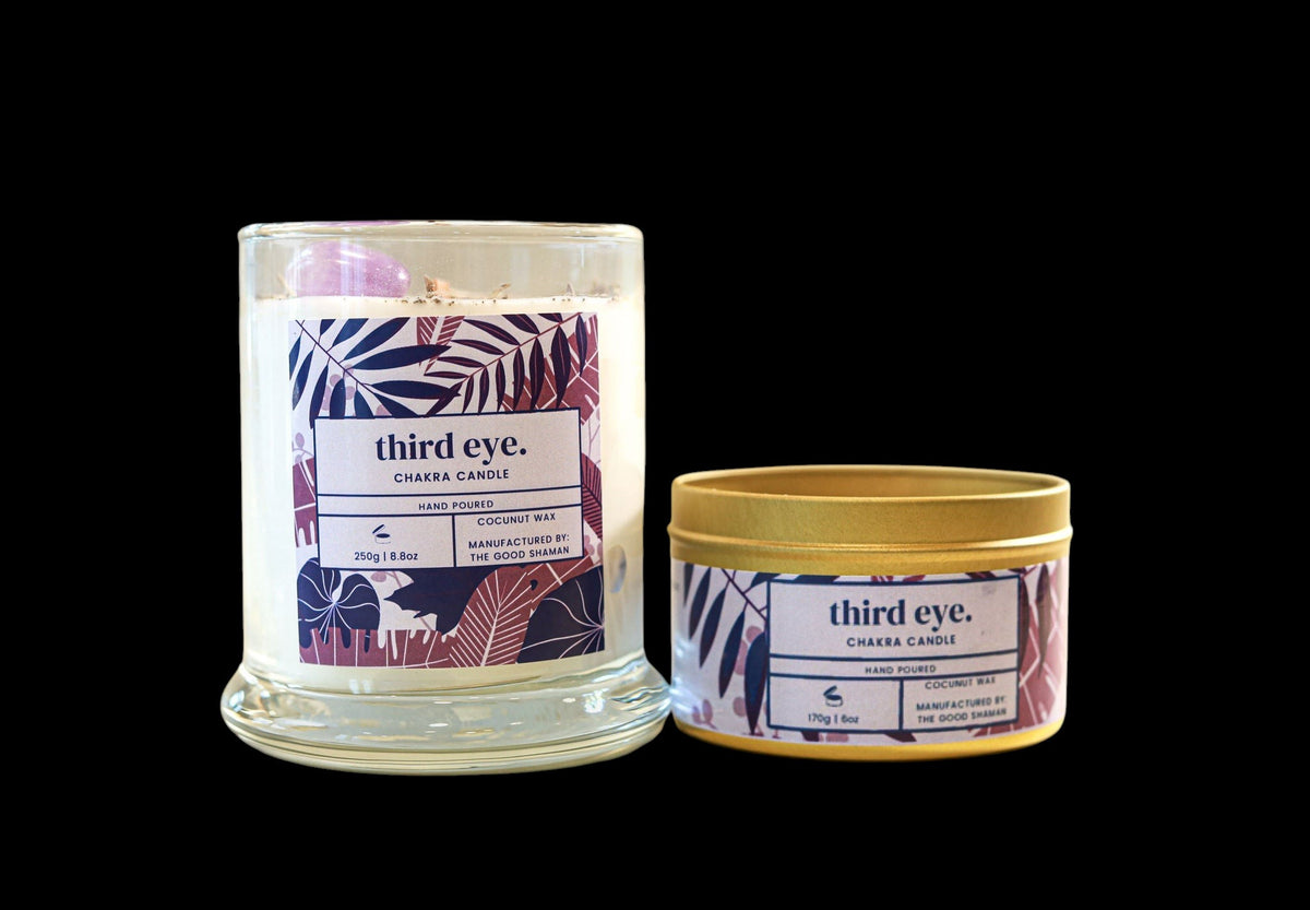 Third Eye Luxe Natural Coconut Wax Chakra Candle - AetherLux.Shop