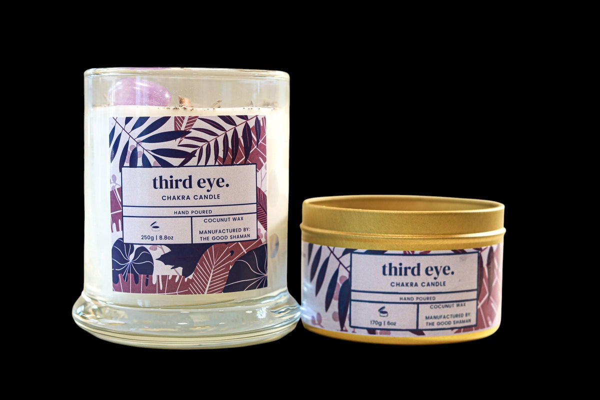 Third Eye Luxe Natural Coconut Wax Chakra Candle - AetherLux.Shop