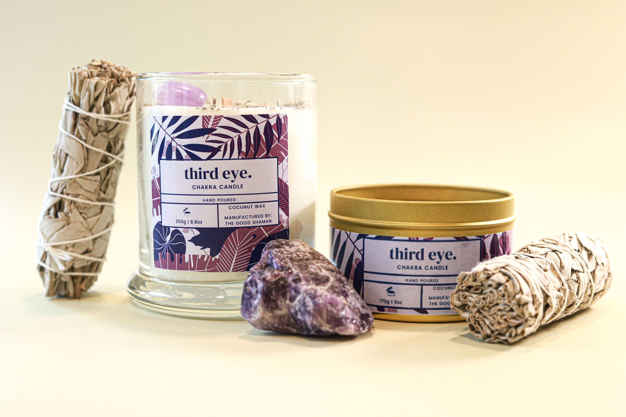 Third Eye Luxe Natural Coconut Wax Chakra Candle by The Good Shaman