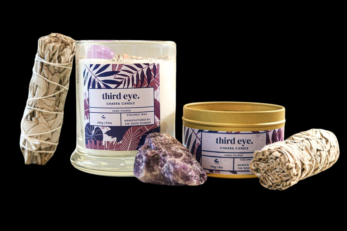 Third Eye Luxe Natural Coconut Wax Chakra Candle - AetherLux.Shop