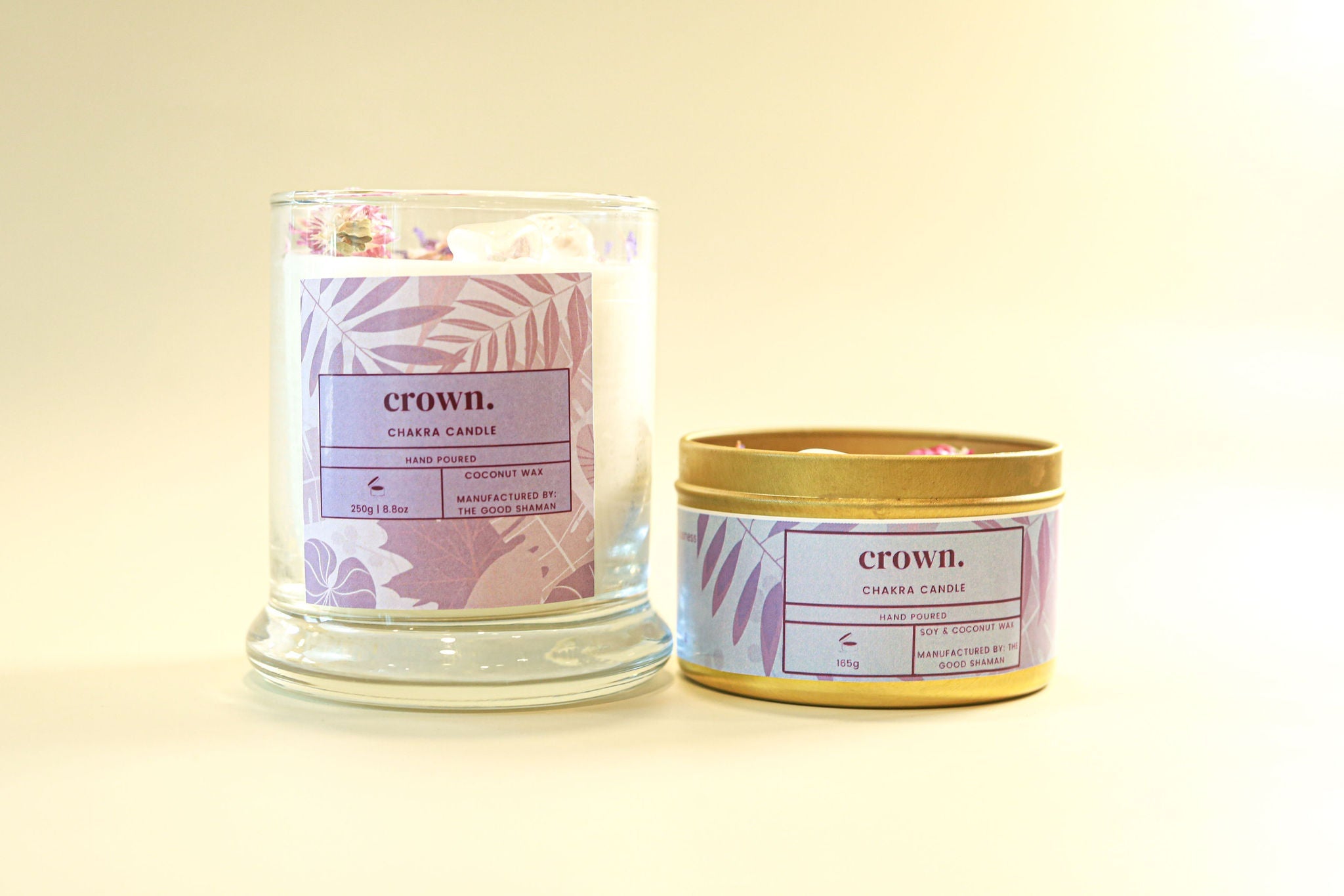 Crown Chakra Luxe Natural Coconut Wax Scented Candle by The Good Shaman