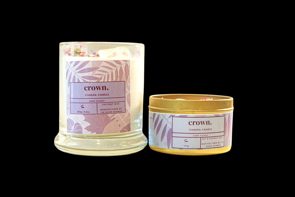 Crown Chakra Luxe Natural Coconut Wax Scented Candle - AetherLux.Shop