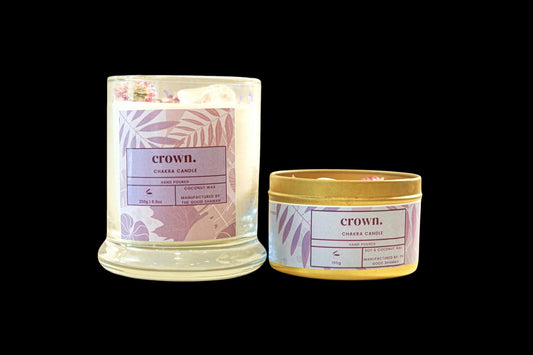 Crown Chakra Luxe Natural Coconut Wax Scented Candle - AetherLux.Shop