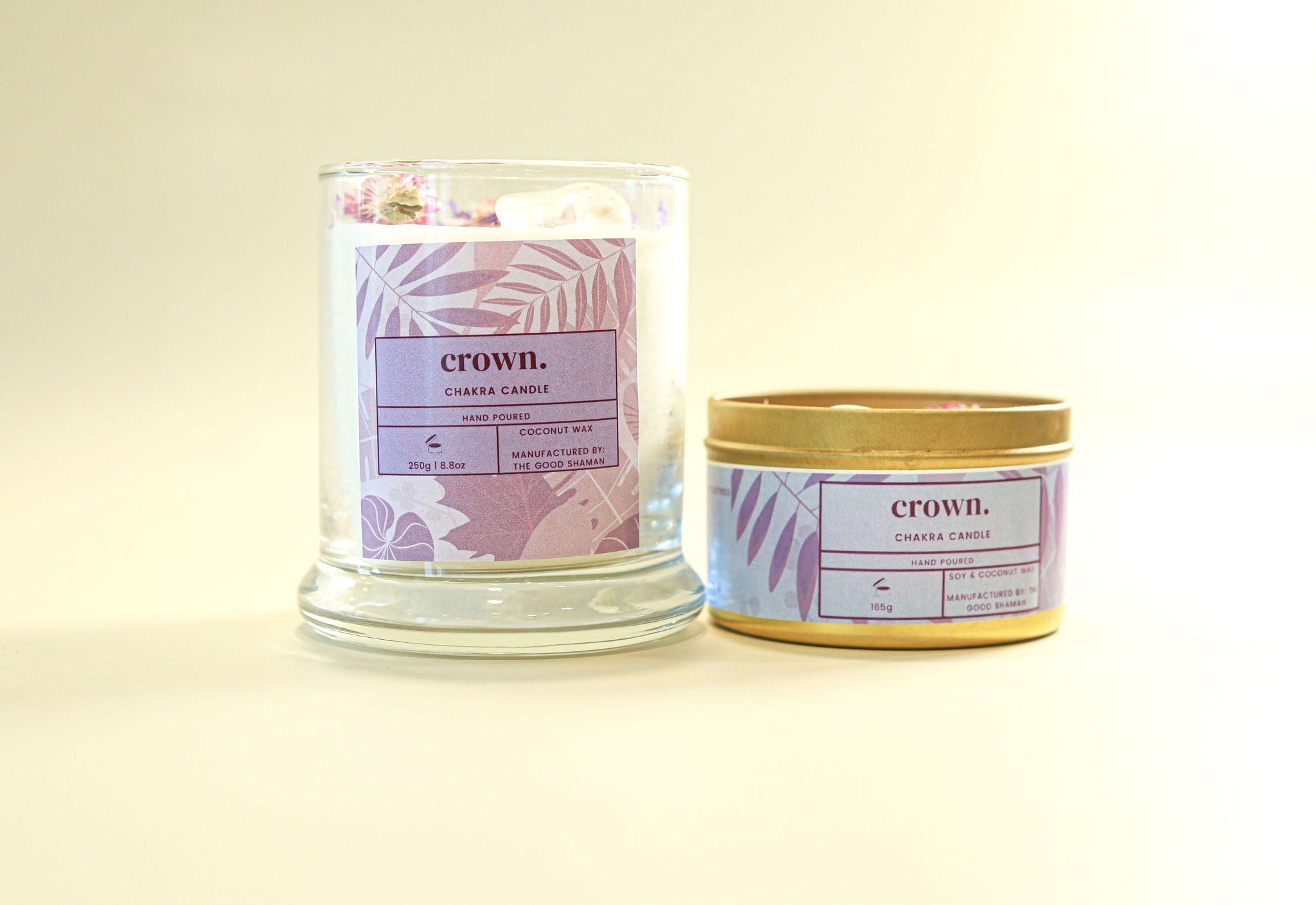 Crown Chakra Luxe Natural Coconut Wax Scented Candle by The Good Shaman