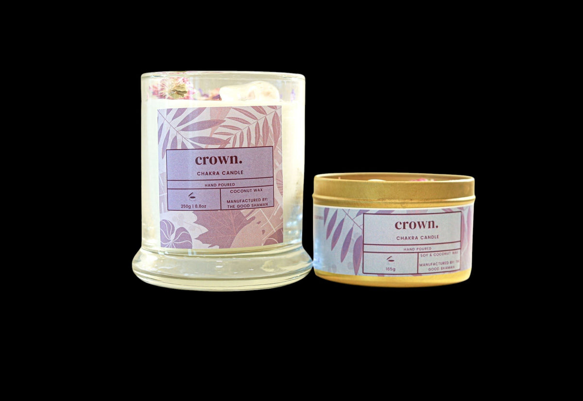 Crown Chakra Luxe Natural Coconut Wax Scented Candle - AetherLux.Shop