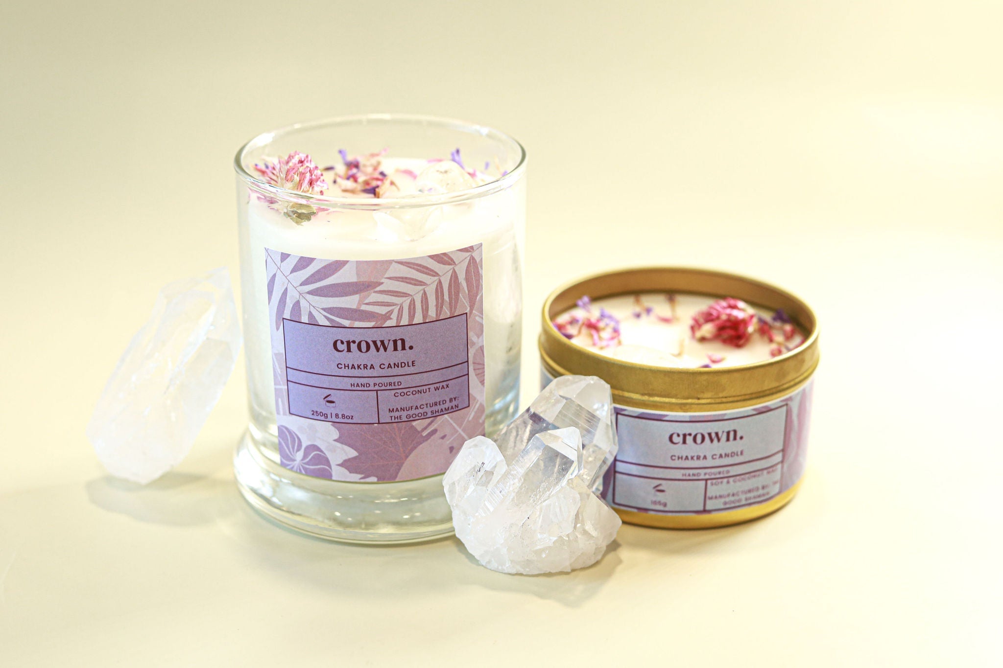 Crown Chakra Luxe Natural Coconut Wax Scented Candle by The Good Shaman