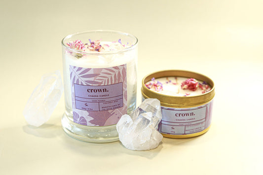 Crown Chakra Luxe Natural Coconut Wax Scented Candle