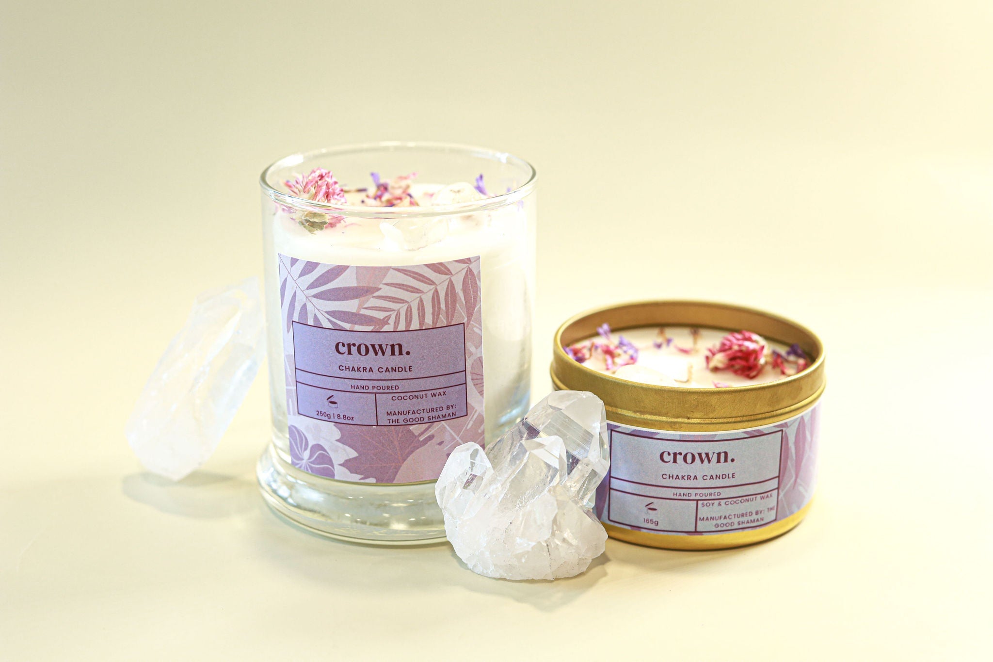 Crown Chakra Luxe Natural Coconut Wax Scented Candle by The Good Shaman