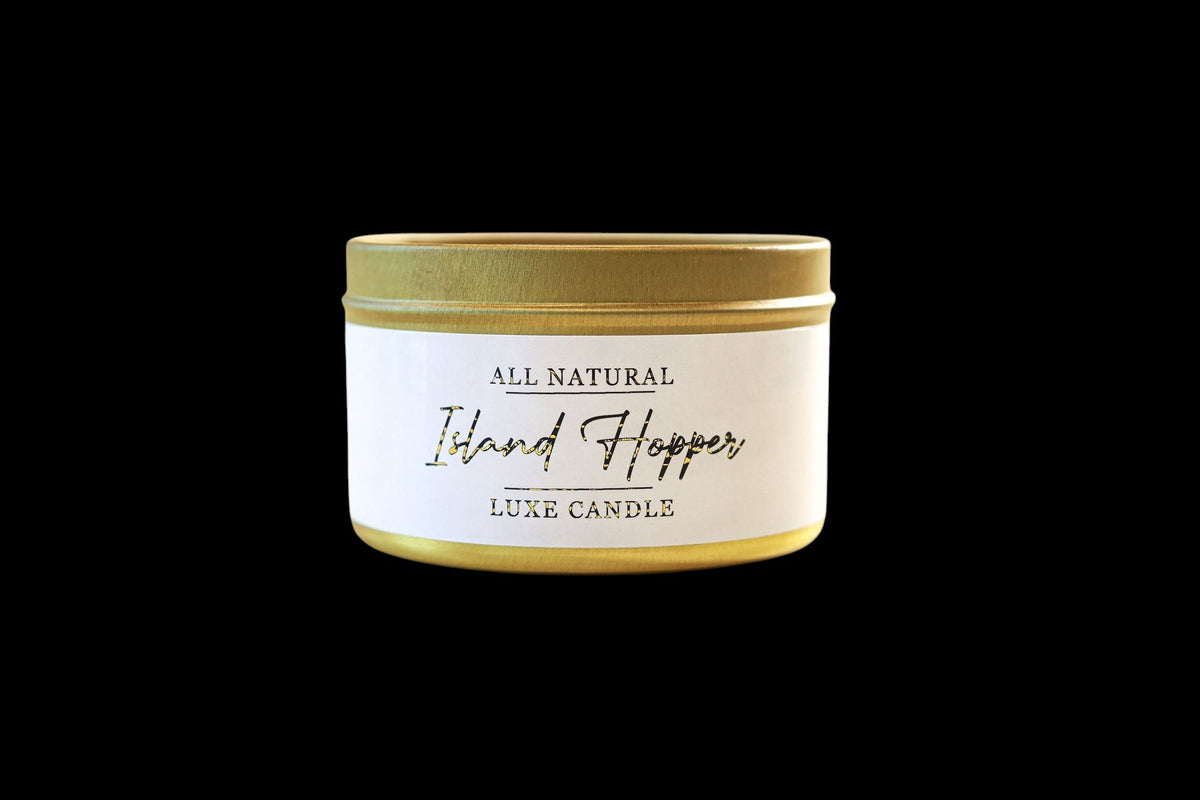 Island Hopper - Luxe Hand-Poured Natural Coconut Wax Candle - AetherLux.Shop