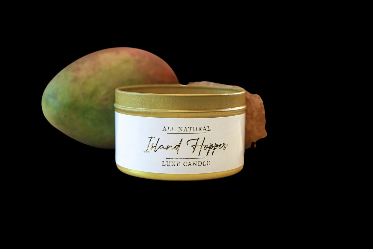 Island Hopper - Luxe Hand-Poured Natural Coconut Wax Candle - AetherLux.Shop
