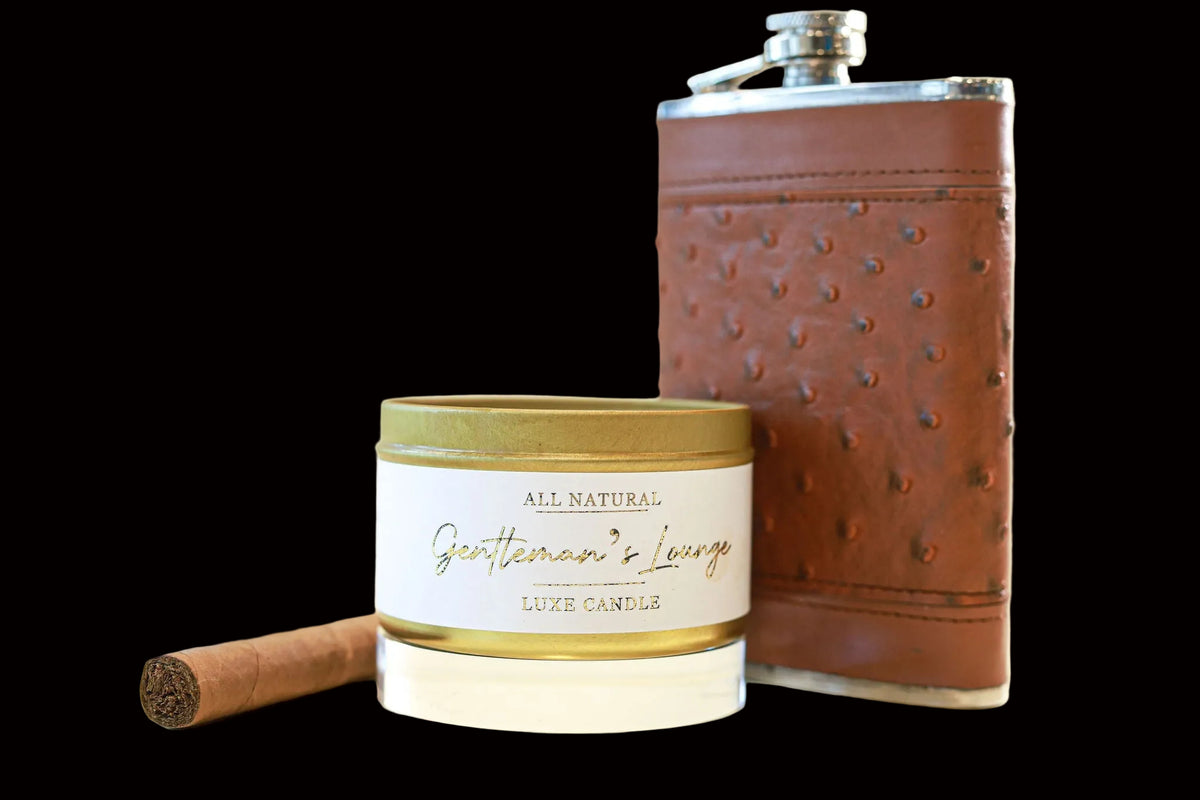 Gentleman's Lounge - Luxe Natural Coconut Wax Candle - AetherLux.Shop