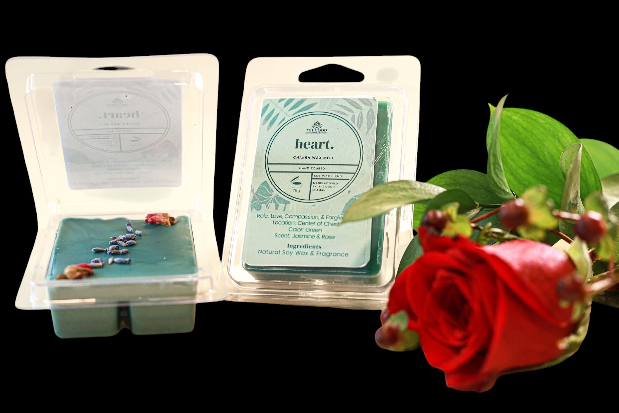 Heart Chakra – Luxe Hand-Poured Natural Soy Wax Melts by The Good Shaman