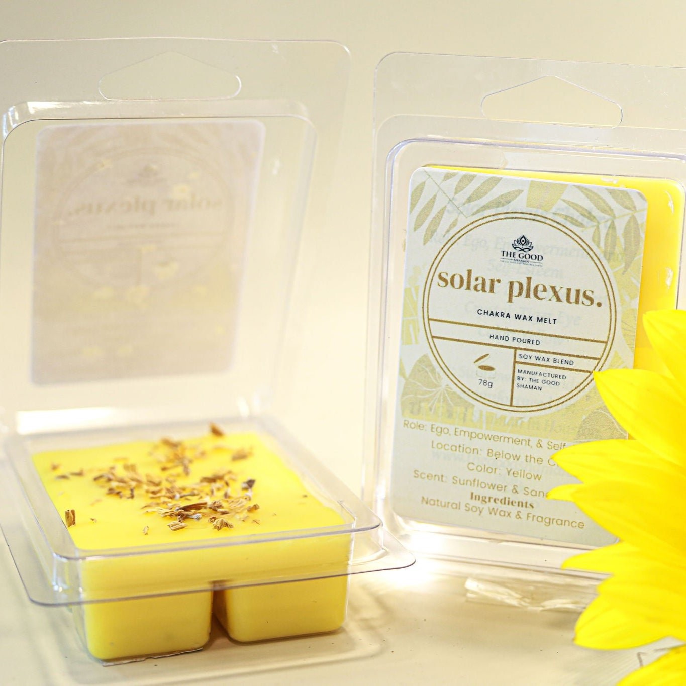 Solar Plexus – Luxe Hand-Poured Natural Soy Wax Melts by The Good Shaman