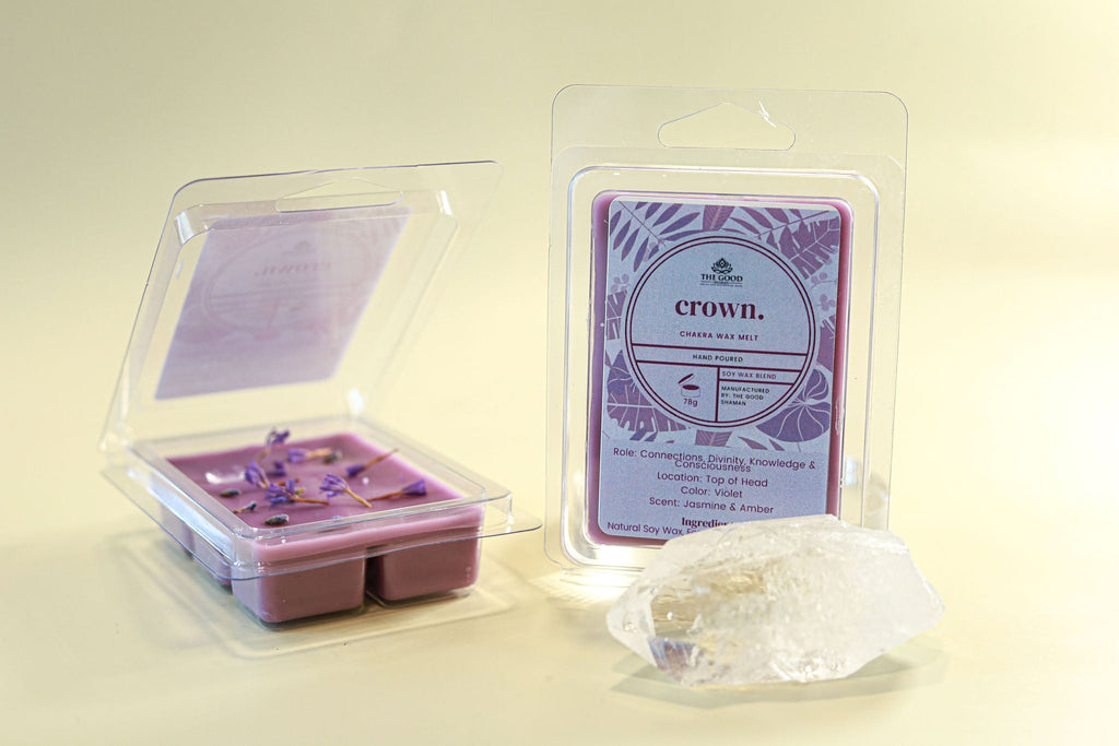 Crown Chakra – Luxe Hand-Poured Natural Soy Wax Melts by The Good Shaman