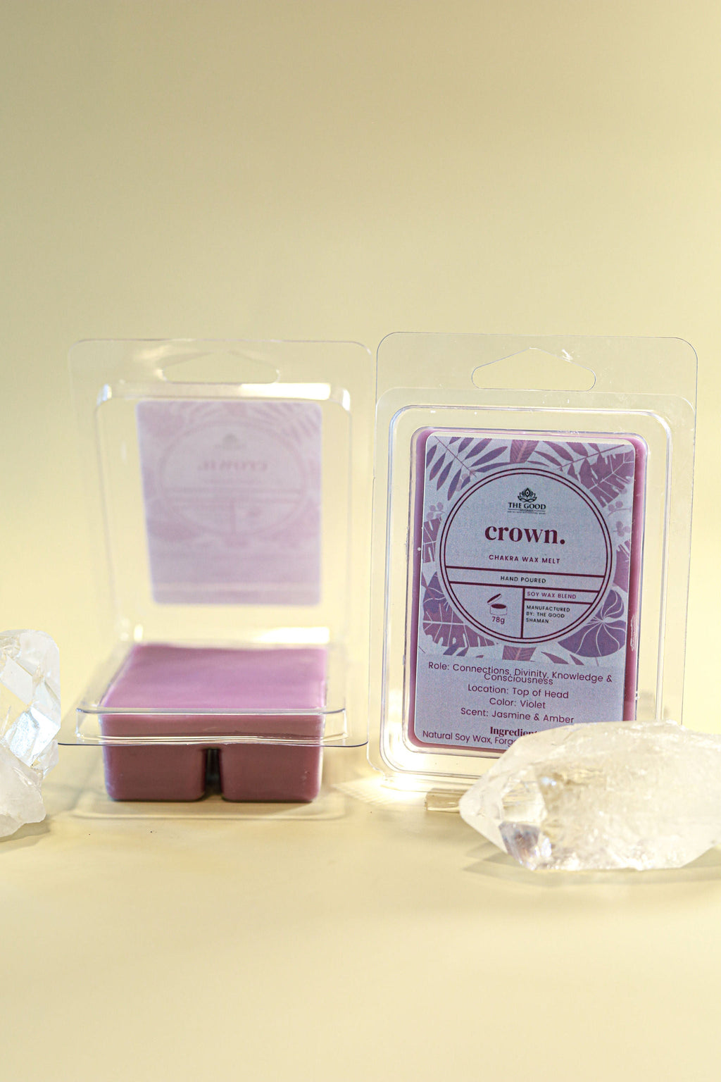 Crown Chakra – Luxe Hand-Poured Natural Soy Wax Melts by The Good Shaman