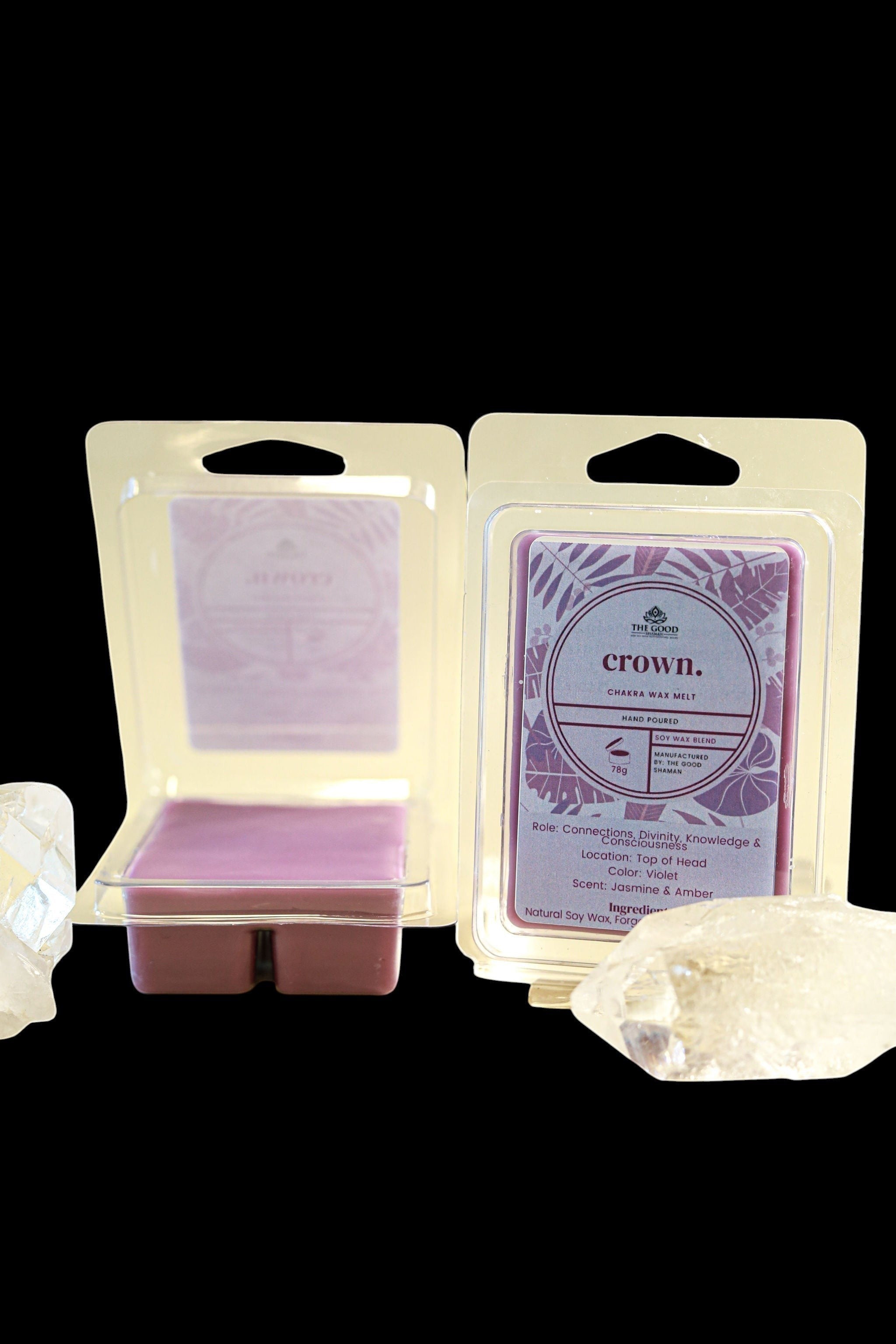 Crown Chakra – Luxe Hand-Poured Natural Soy Wax Melts by The Good Shaman