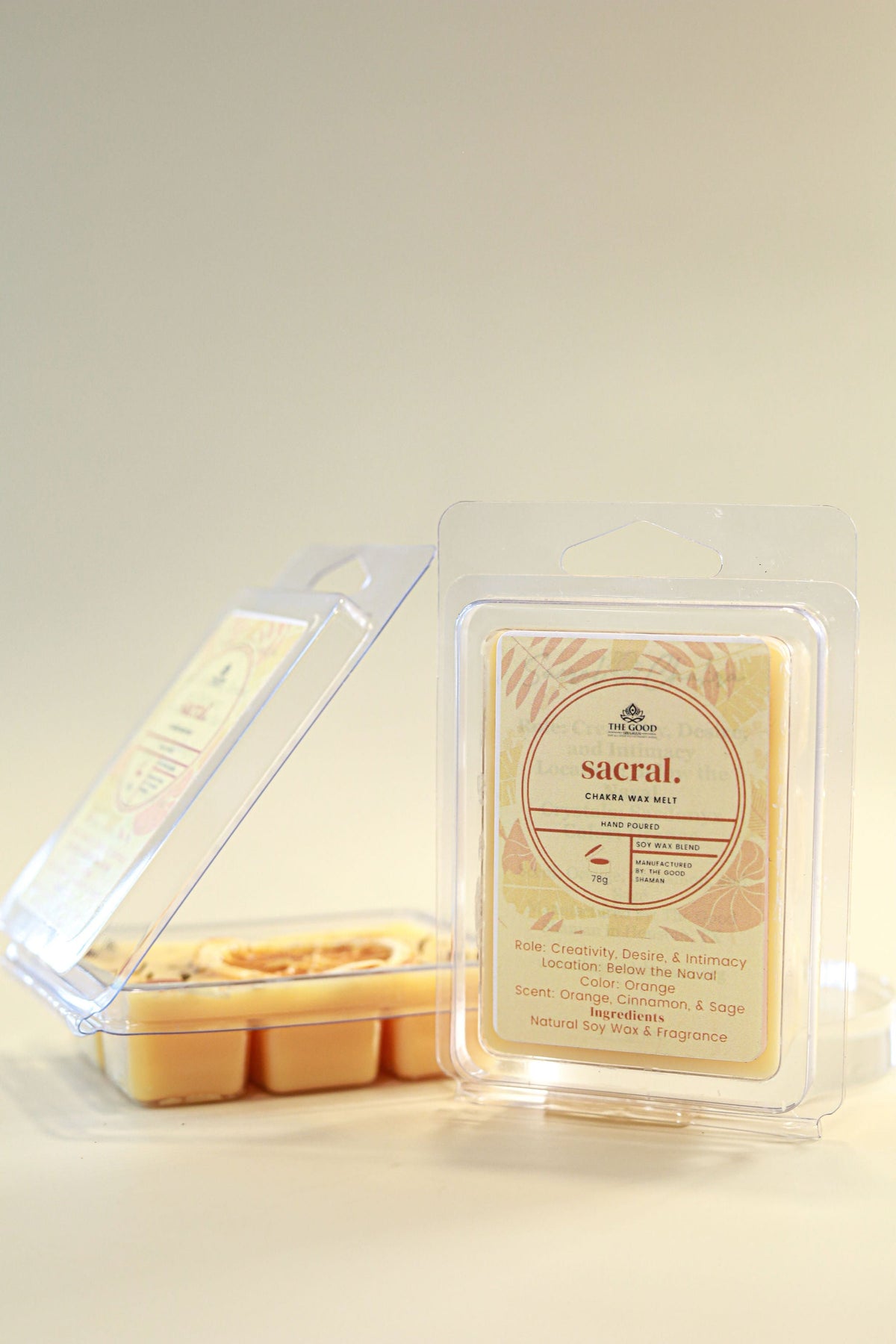 Sacral Chakra – Luxe Hand-Poured Natural Soy Wax Melts - AetherLux.Shop