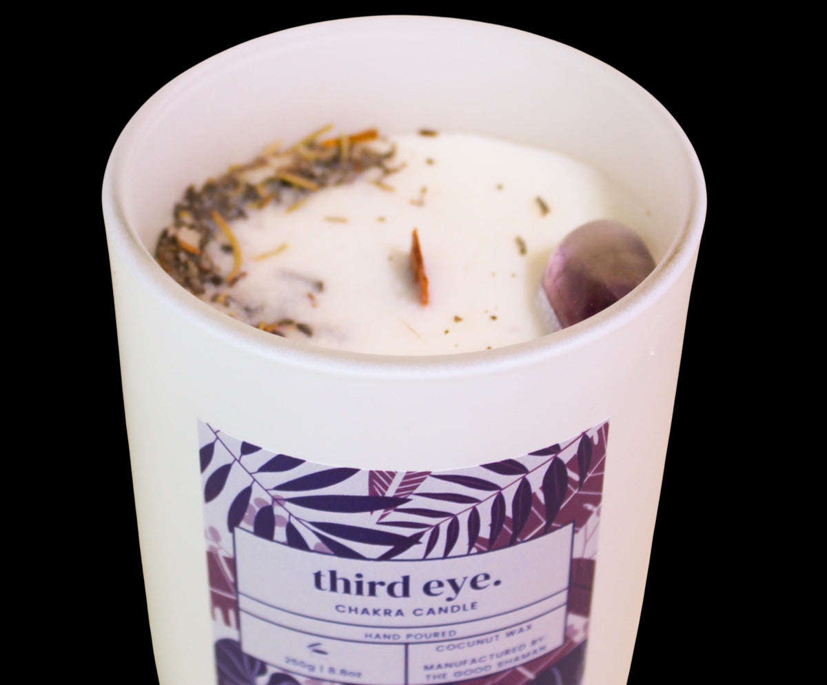 Third Eye Luxe Natural Coconut Wax Chakra Candle - AetherLux.Shop