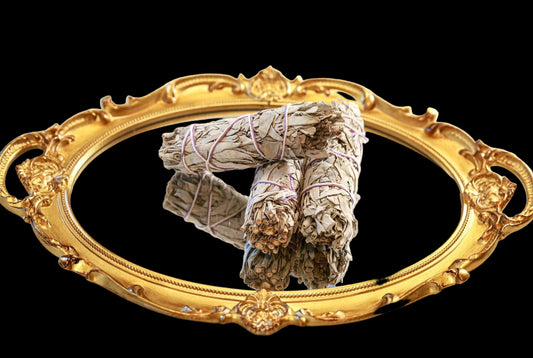 4" Sustainably Harvested - White Sage & Lavender - AetherLux.Shop
