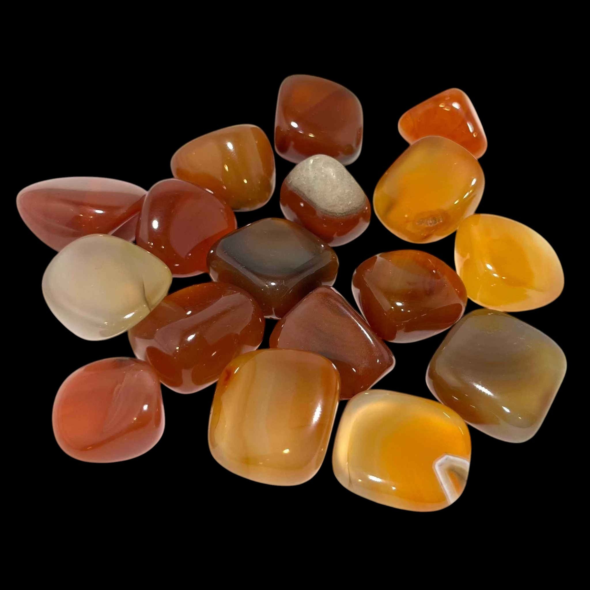 Carnelian Tumbled Pocket Stone (B)