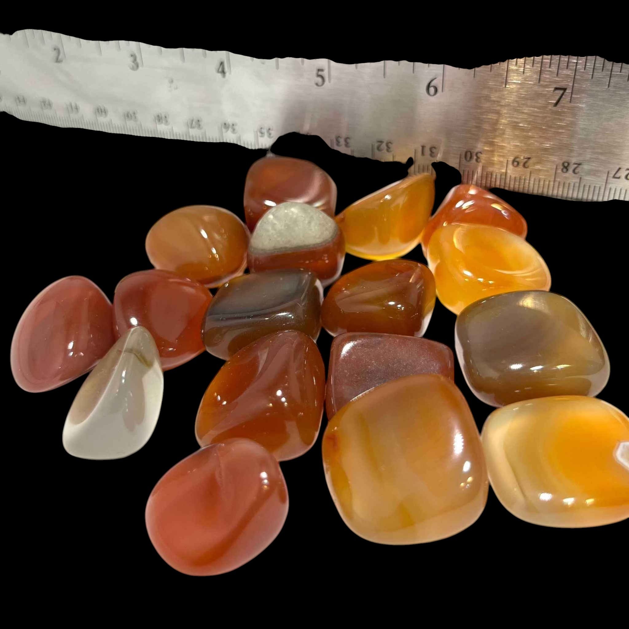 Carnelian Tumbled Pocket Stone (B)