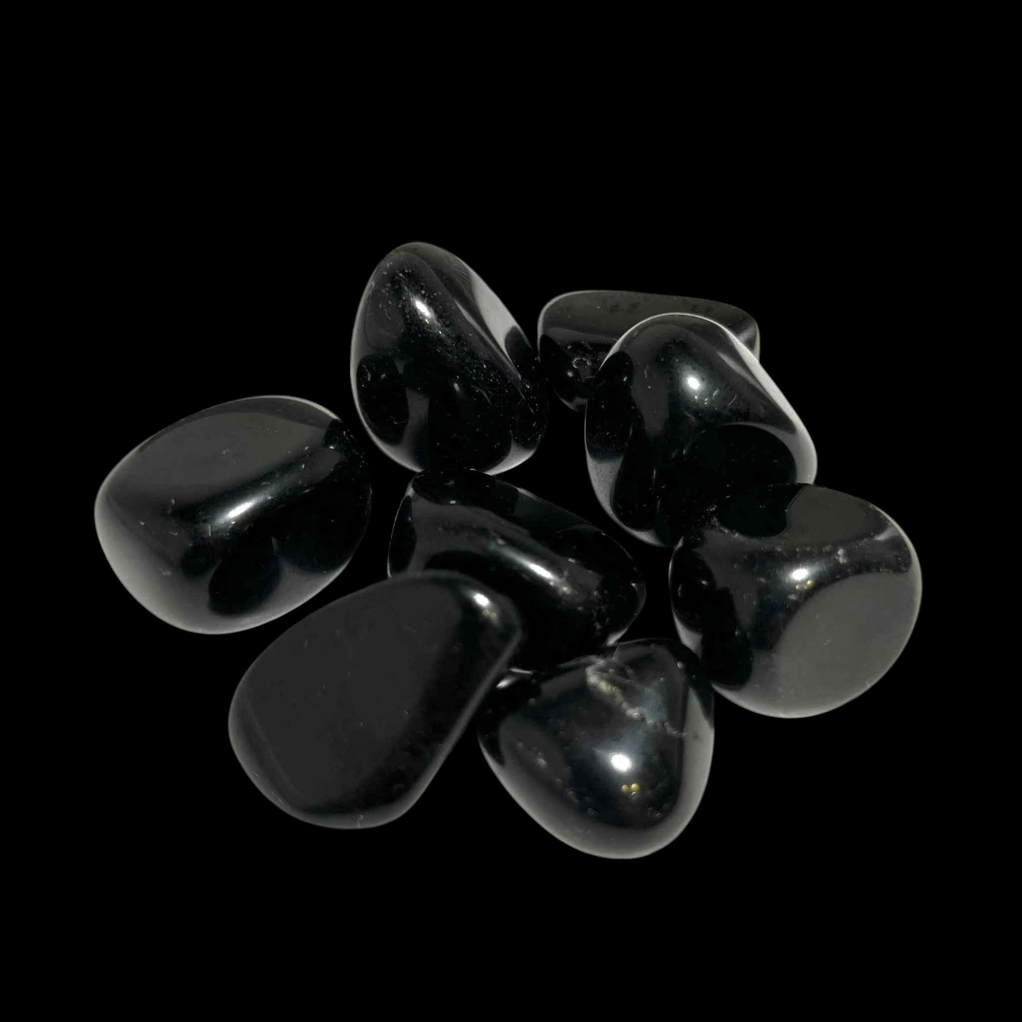 Black Obsidian Tumbled Pocket Stone