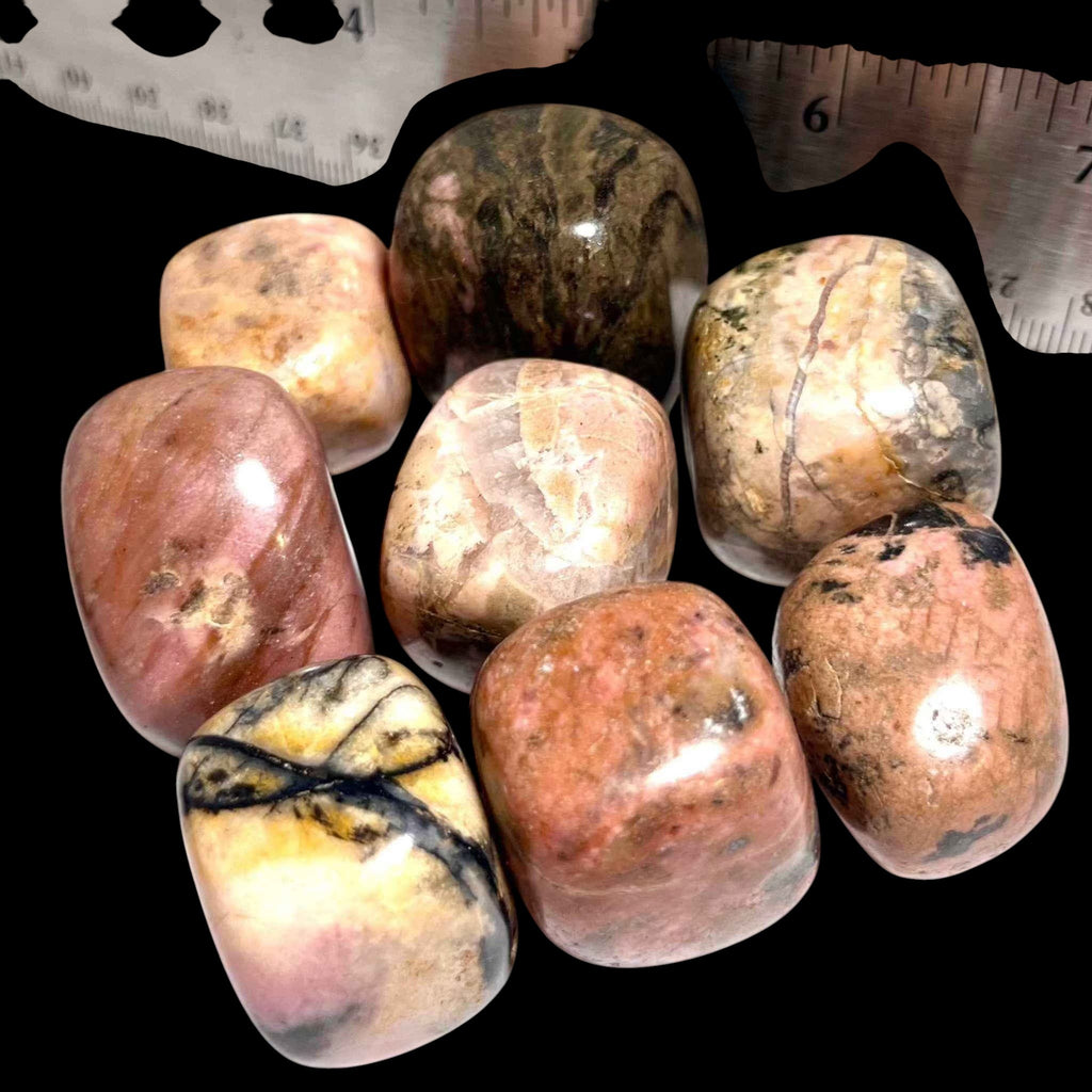 Rhodonite Tumbled Pocket Stone