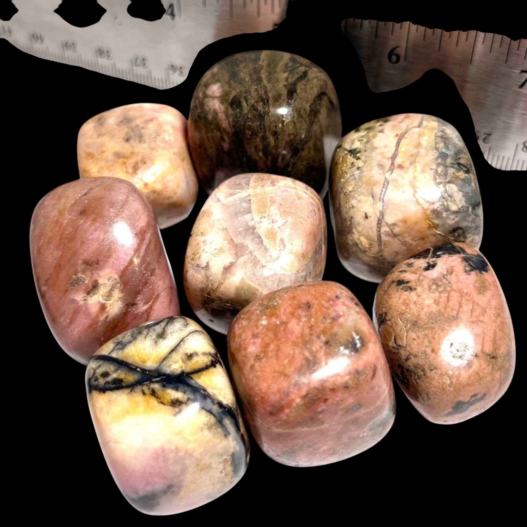 Rhodonite Tumbled Pocket Stone