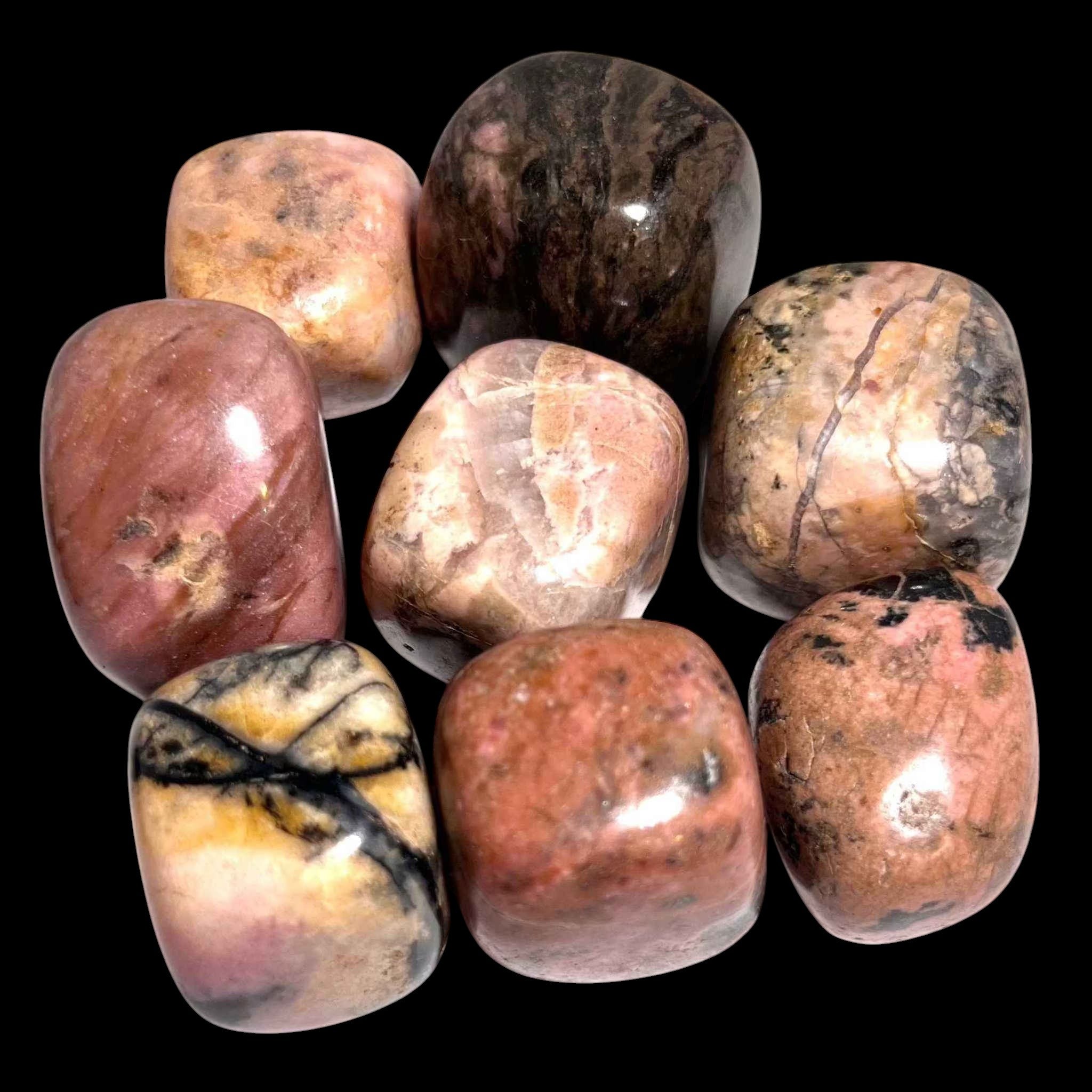 Rhodonite Tumbled Pocket Stone
