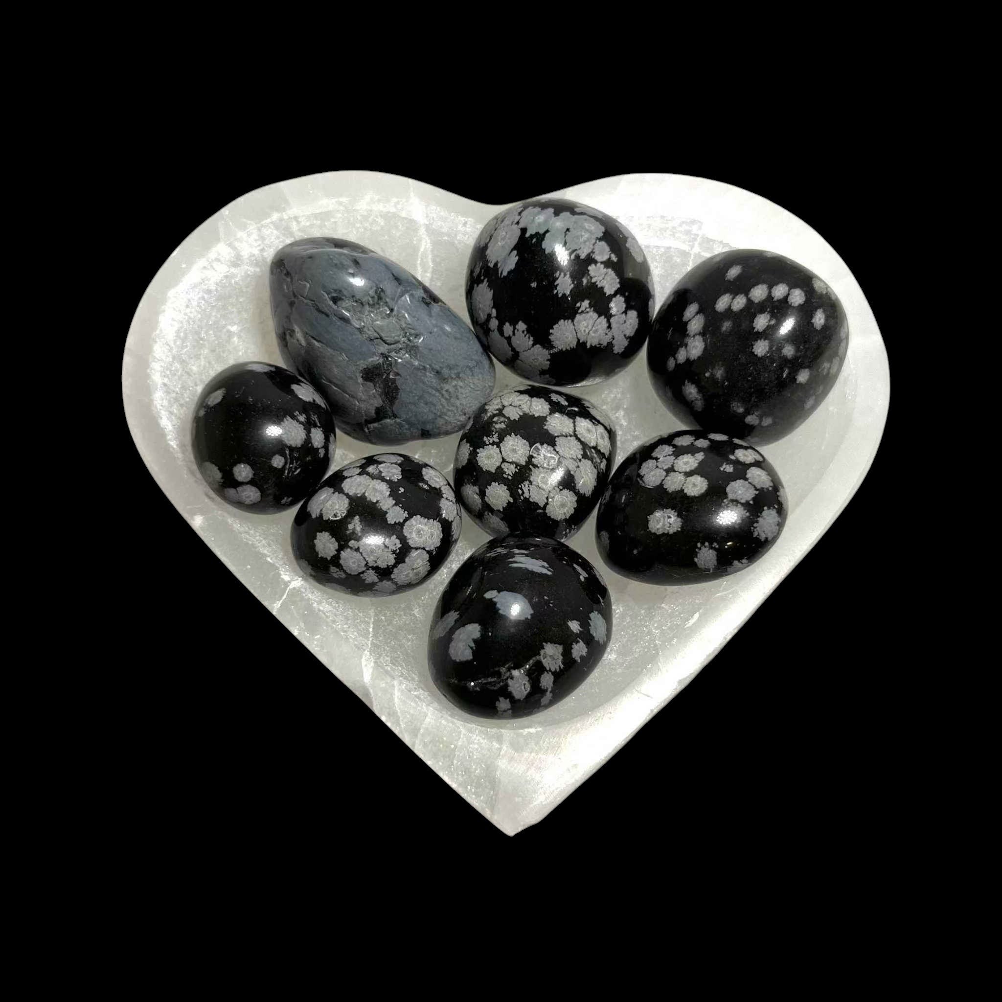 Snowflake Obsidian Tumbled Stone