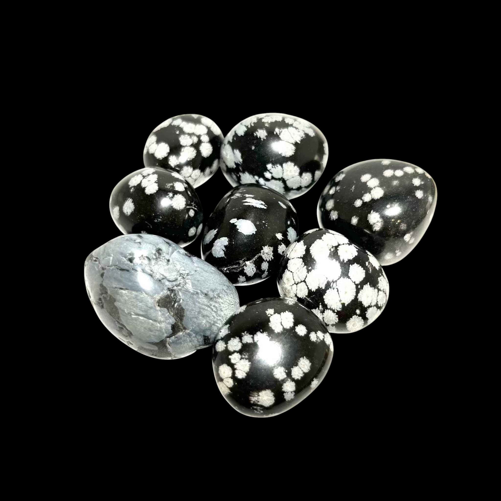 Snowflake Obsidian Tumbled Stone