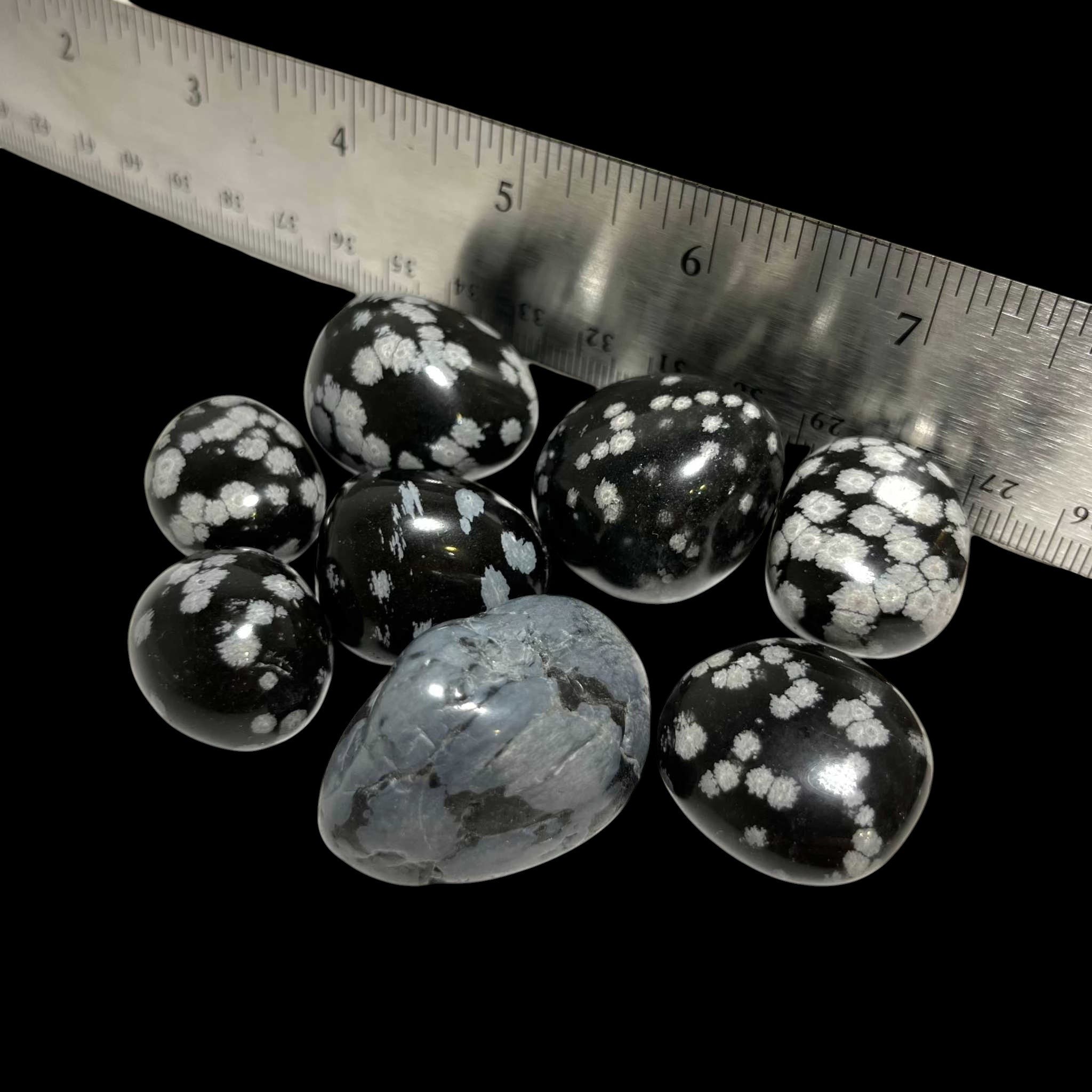 Snowflake Obsidian Tumbled Stone