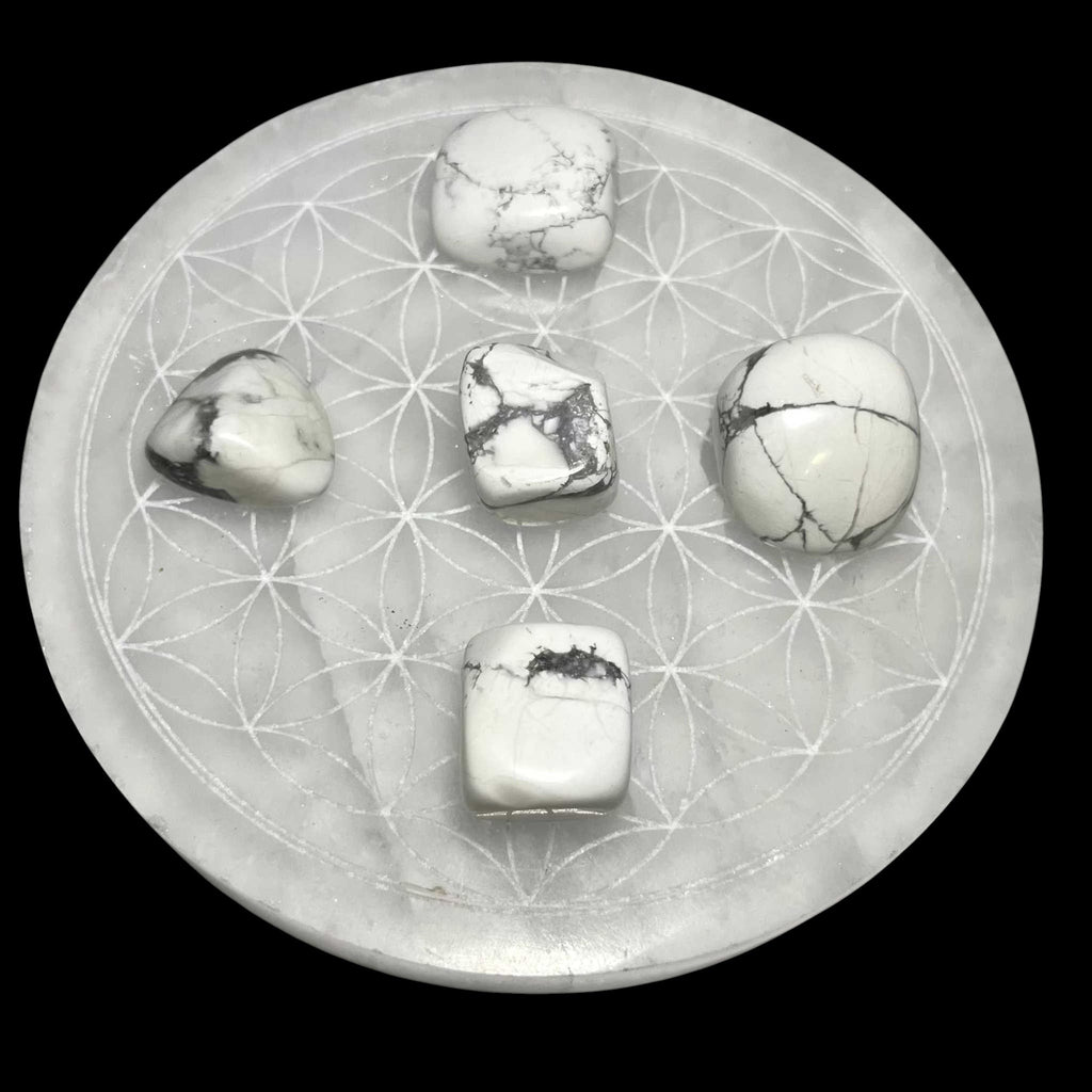 White Howlite Tumbled Stone